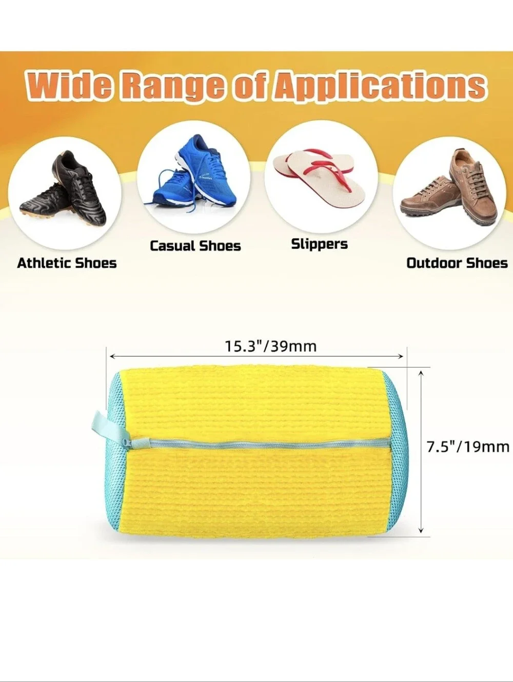 Shoe Washing Machine Bag, Shoe Laundry Bag, Shoe Cleaning Bag for Sneakers
